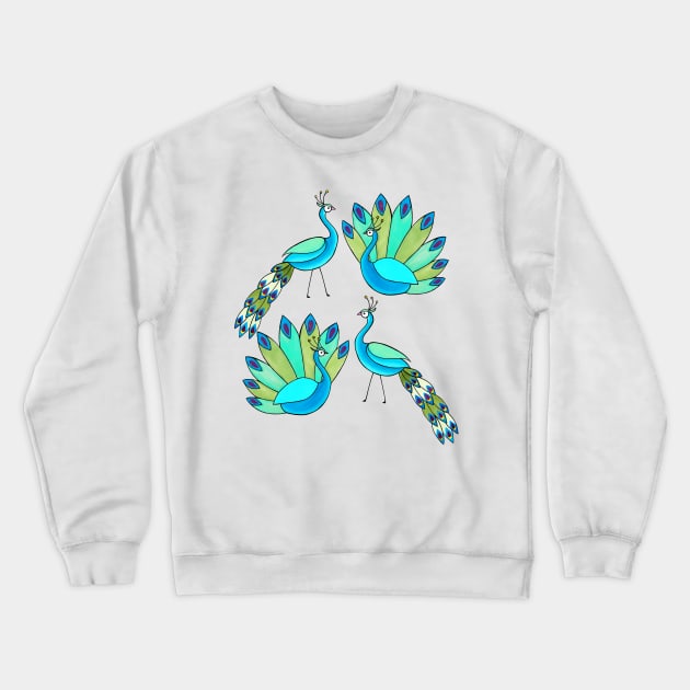 Peacocks are beautiful Crewneck Sweatshirt by estudioanzol